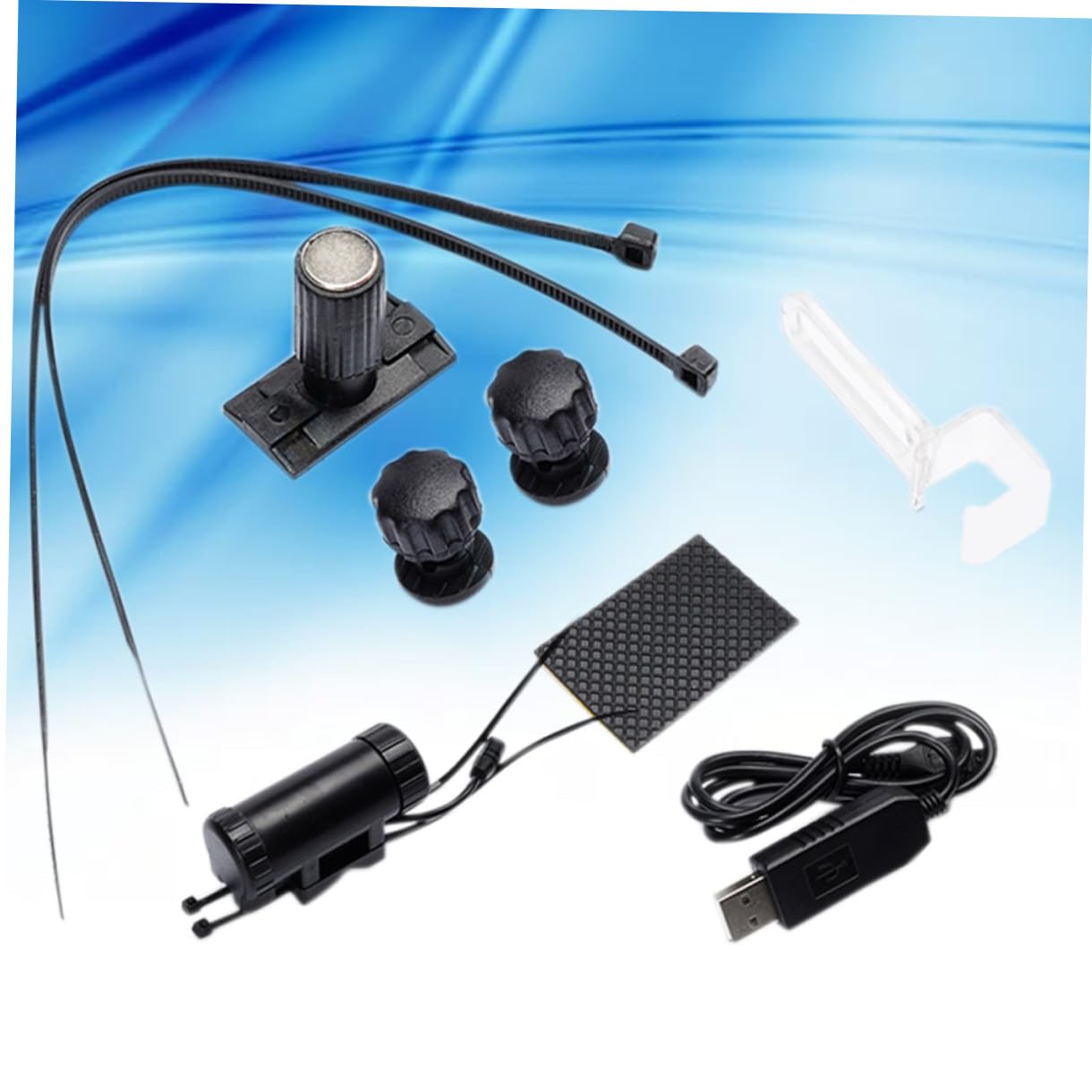 TOYANDONA Luce per Raggi Bici a Doppia Faccia 64 LED RGB 64 Pezzi | Batteria Li 950 Mah, Ricarica USB Caricatore Incluso, Spegnimento Automatico, Corpo Abs PC