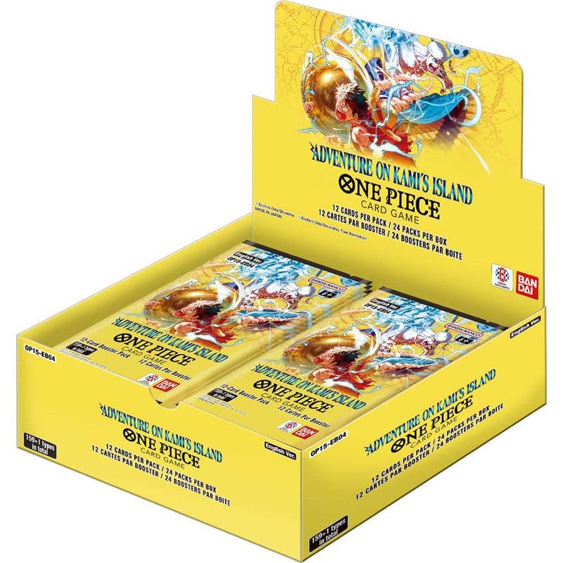 One Piece Card Game - Adventure ON KAMI’S Island - OP15 - Display (24 Booster Packs) - Englisch - mit LMS Trading Grußkarte