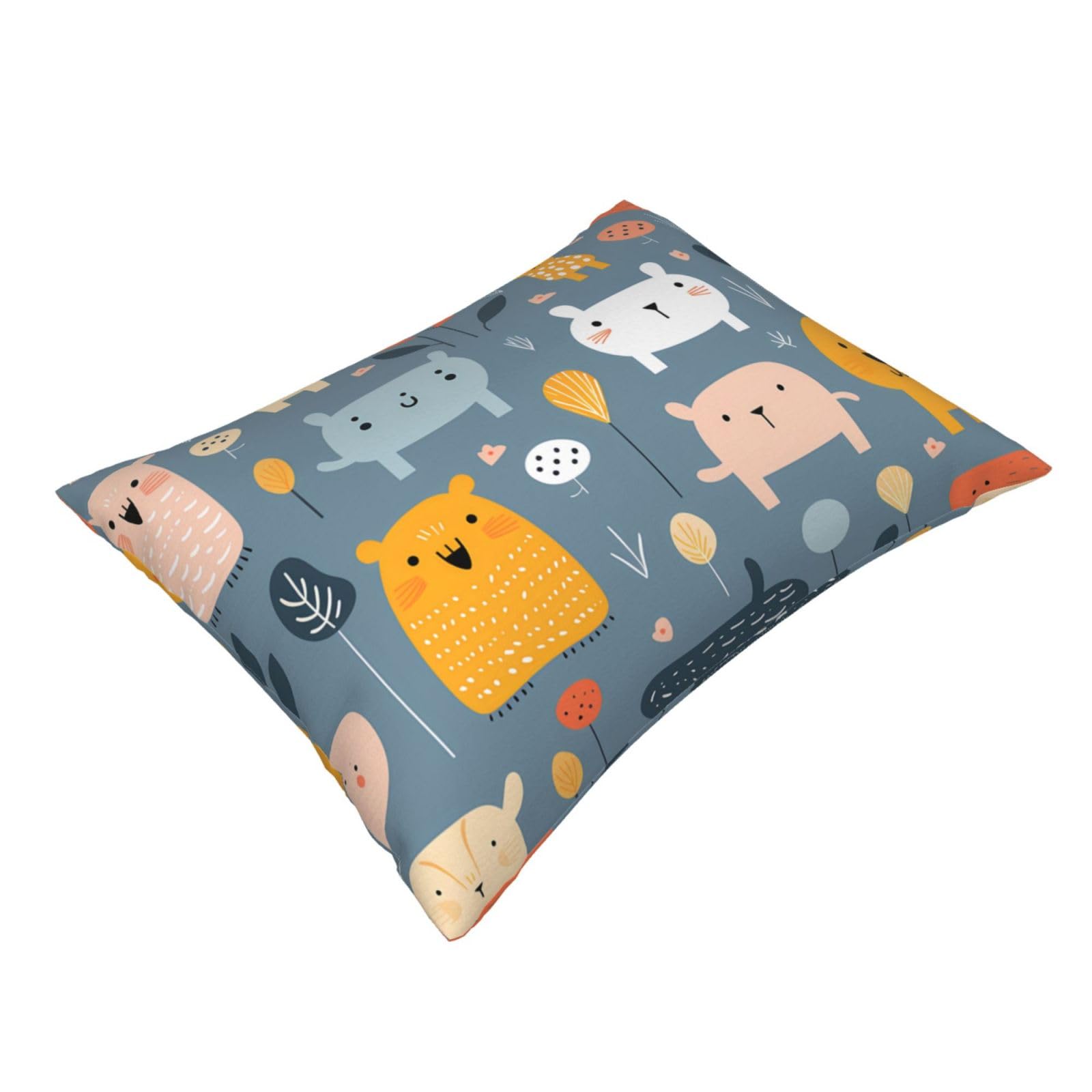 Children's Drawings Printed Pillowcase - 16 * 20 inches, Invisible Zipper, Breathable and Soft Pillowcase,