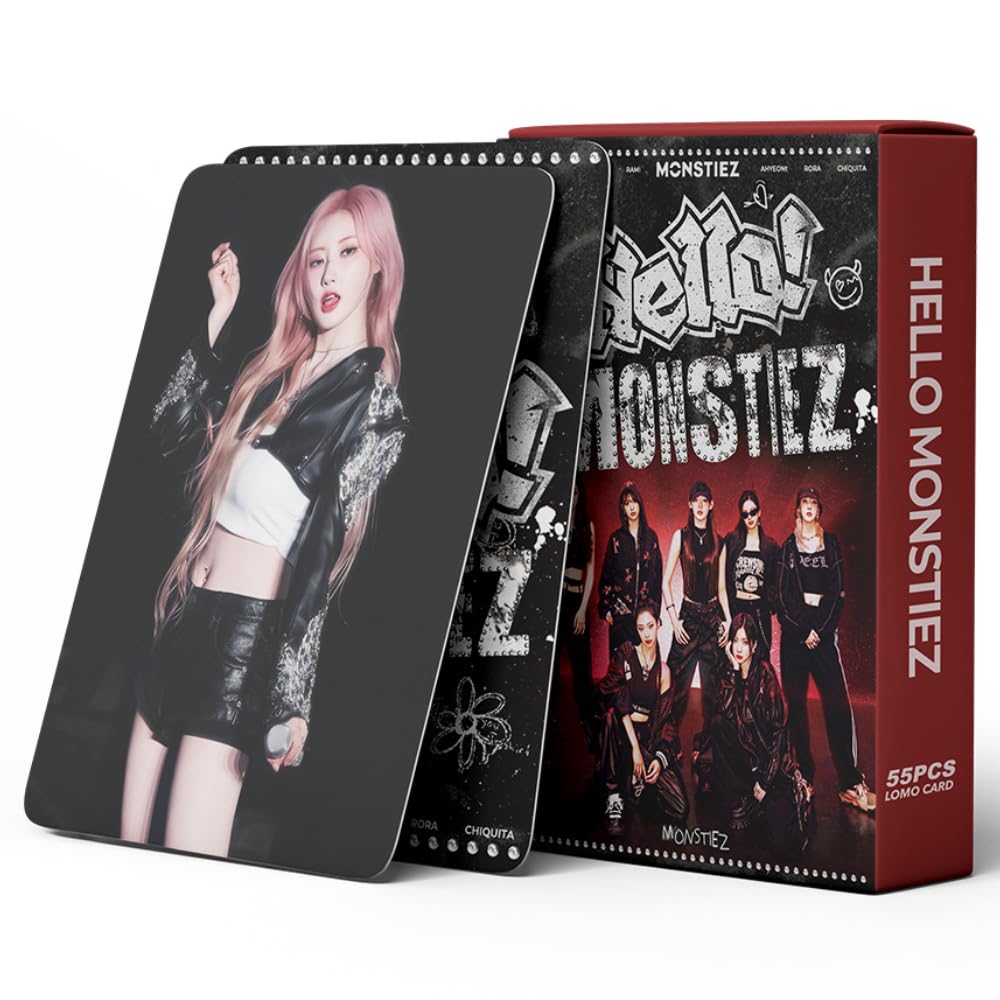Babymonster Photo Cards 55pcs BABYMONSTER Album Fanclub Hello MONSTIEZ Merch Kpop LOMO Cards