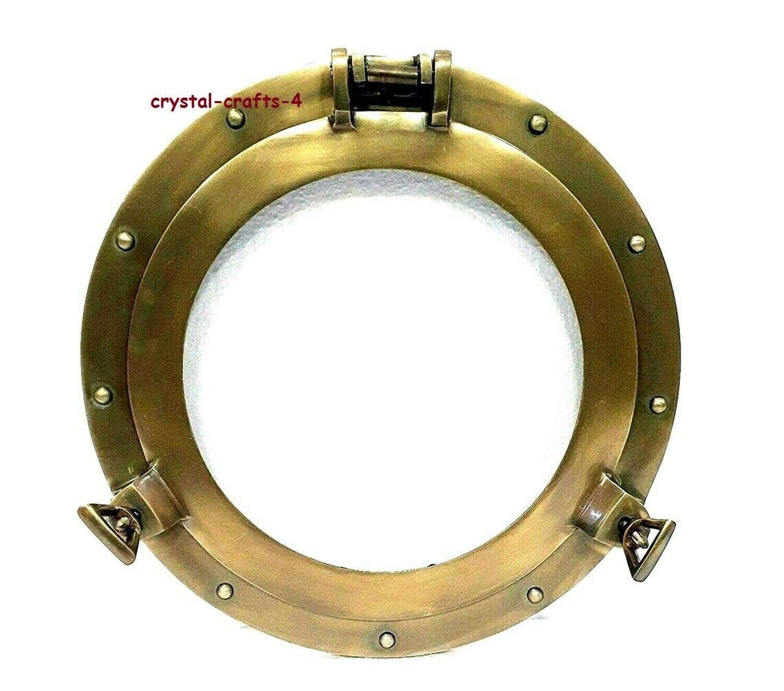 Hublot de bateau rond verre 30,5 cm fenêtre nautique pour cloison marine