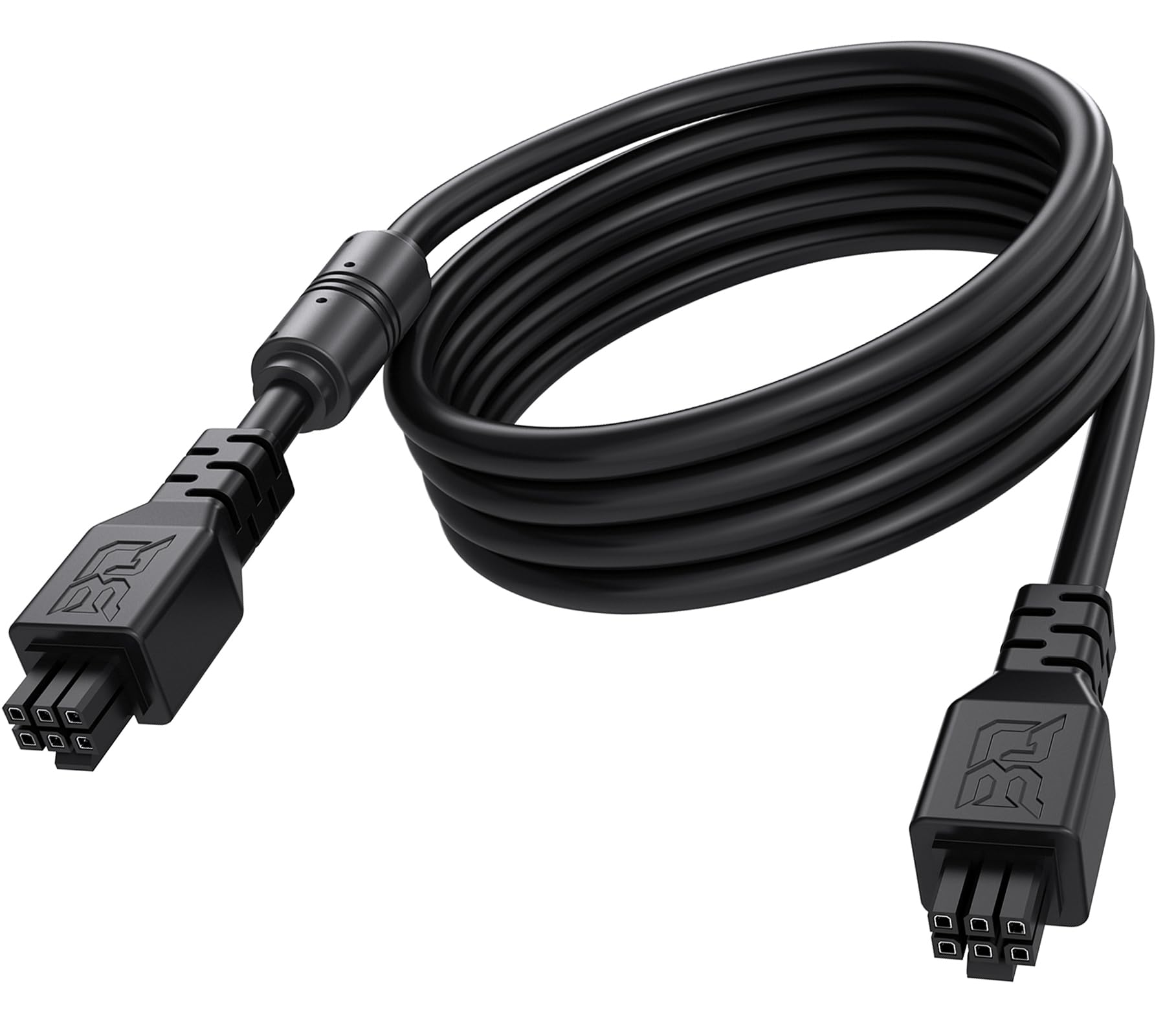 bigtreetech direct biqu panda ams cable 6 pin extension cable 1.5m/59.06inches, for bambu-lab ams/2 pro p1s p1p x1c x1e 3d printers, male to male, with magnetic ring filter