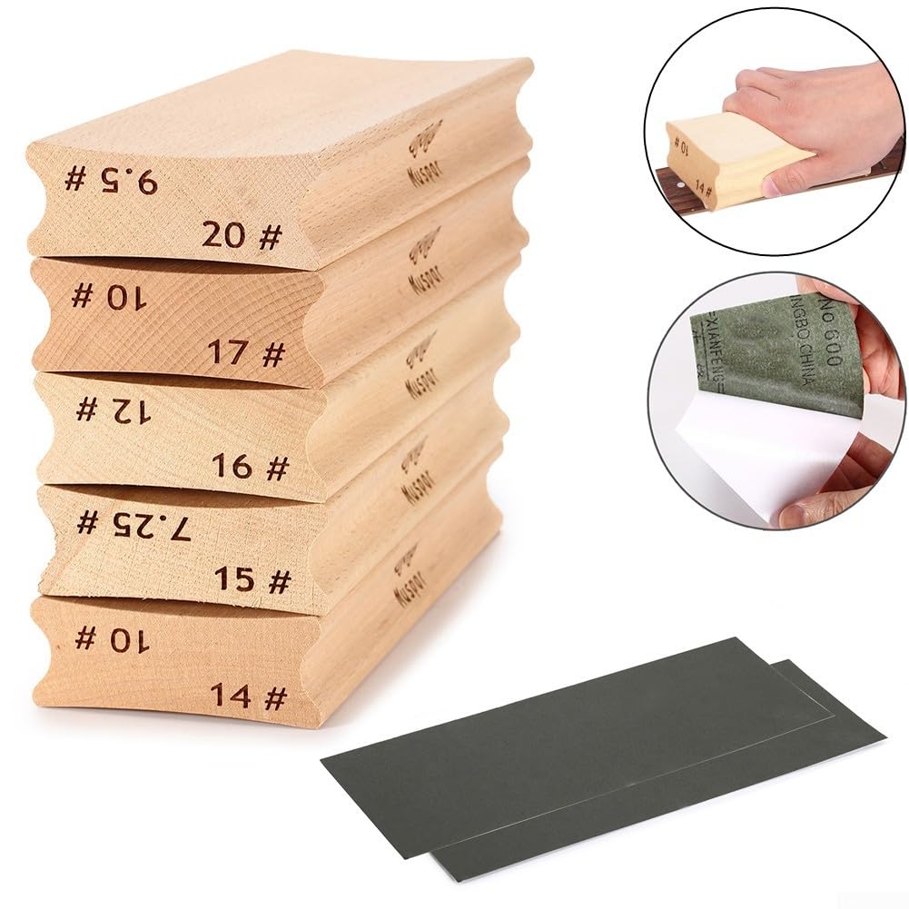 BLOC DE PON?AGE Bidirectionnel Premium Pour Guitare Nivellement Frettes