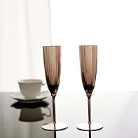 Vista 6 de Efavormart - Paquete de 6 copas de champán desechables metálicas de alta calidad de 5 onzas, oro rosa, elegantes flautas elegantes para brindis