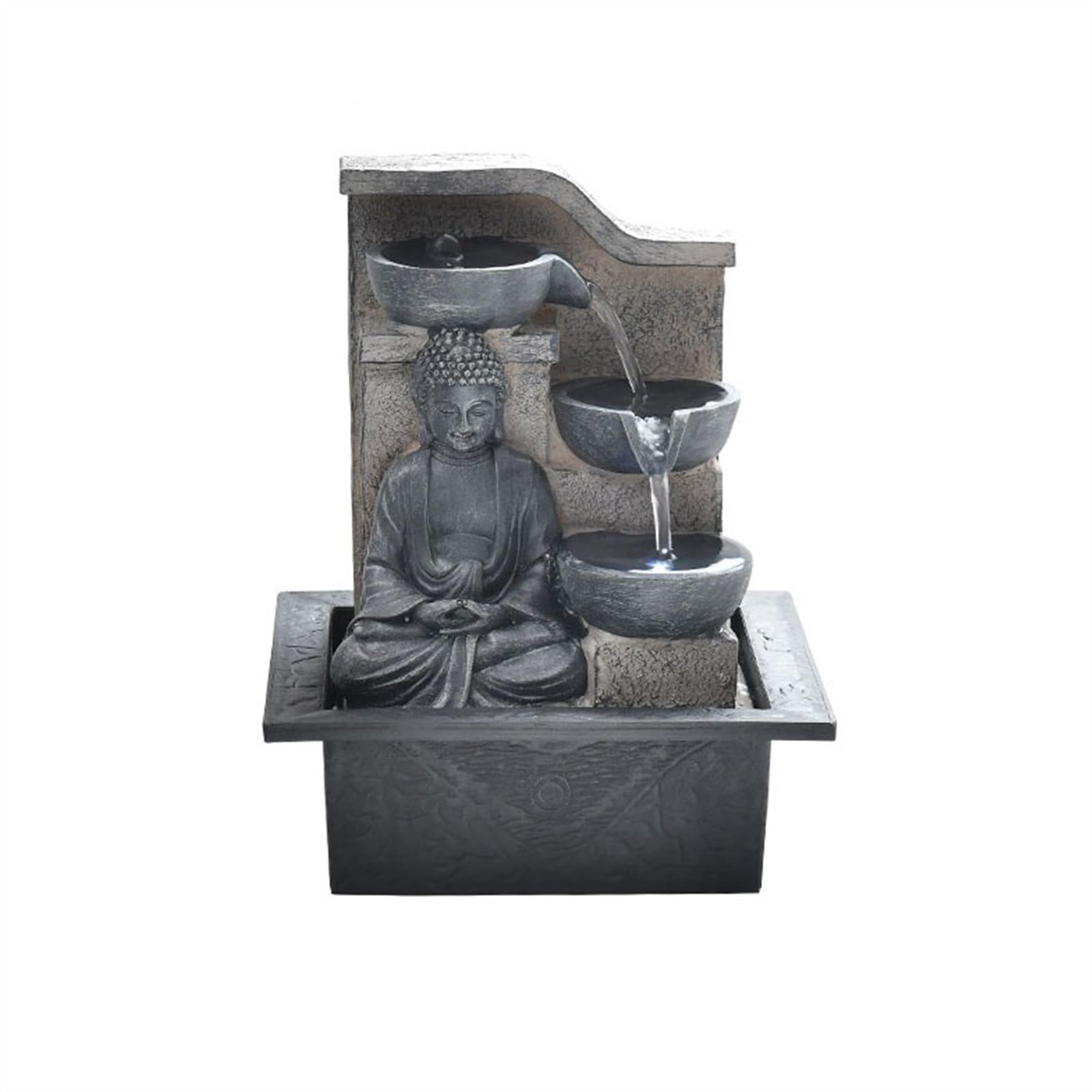 indoor Waterfall Living Room Attracts Wealth Ornaments Decorative Cycle of Flowing Water Landscape Fountain Coffee Table Foyer Office Desk Decorations
