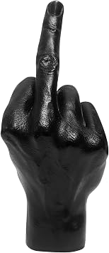 Middle Finger Statue, Resin Middle Finger Desk Accessory, Realistic Funny, Middle Finger Decoration, Home, Office, Women, Men, Middle Finger Gift, Black, Middle Finger Decoration, Middle Fin