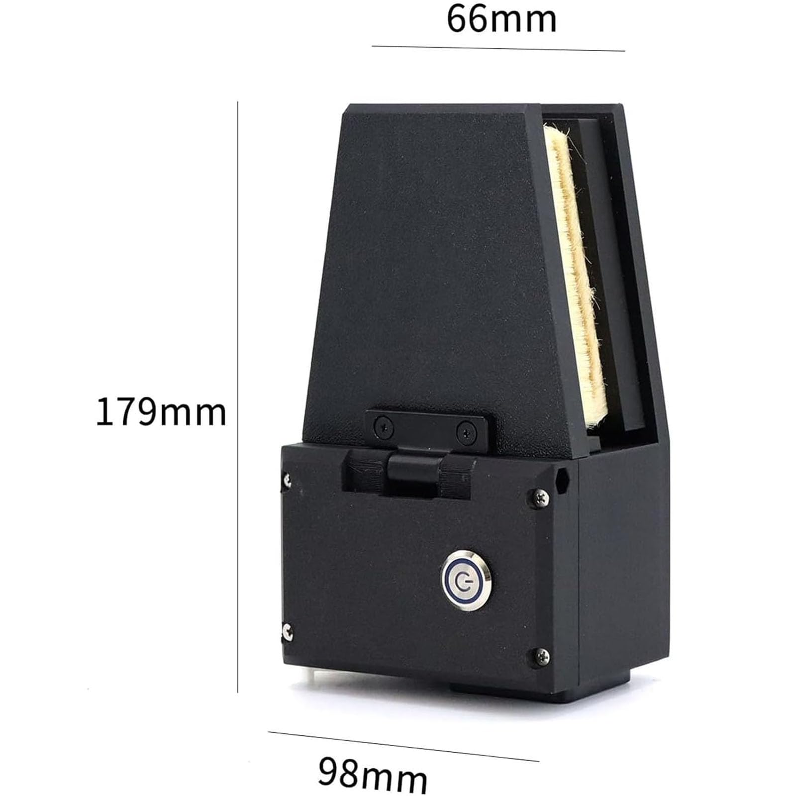 Limpiador Eléctrico Antiestático Para Negativos De Película 135/120, Con Cepillo De Limpieza De Negativos De 4 Cerdas De Lana, Rejilla Antipolvo Y Tapa Abatible, Para Negativos En Blanco Y Negro,