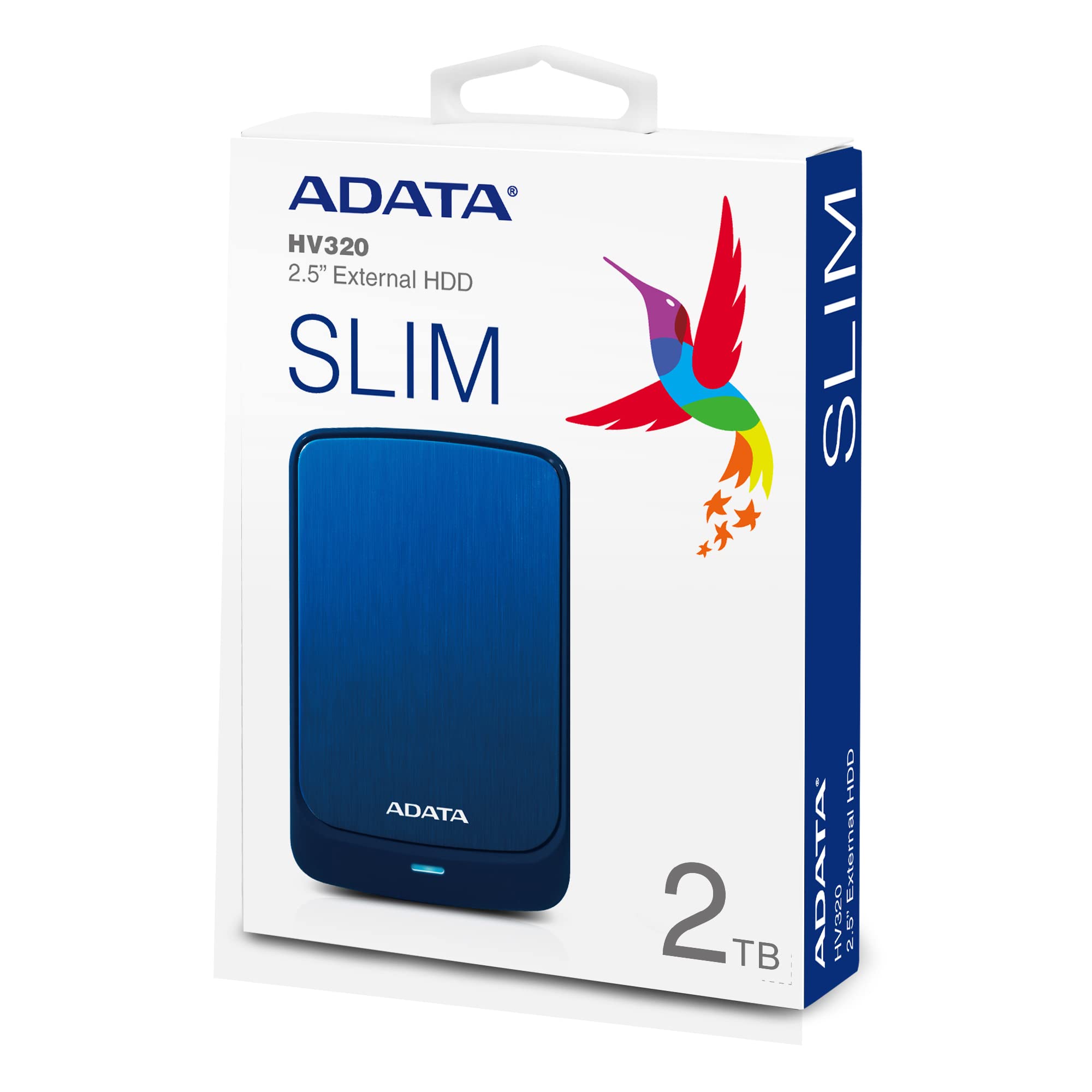 ADATA 2TB AHV320-2TU31-CBL Zewnętrzny dysk twardy USB 3.1 - niebieski