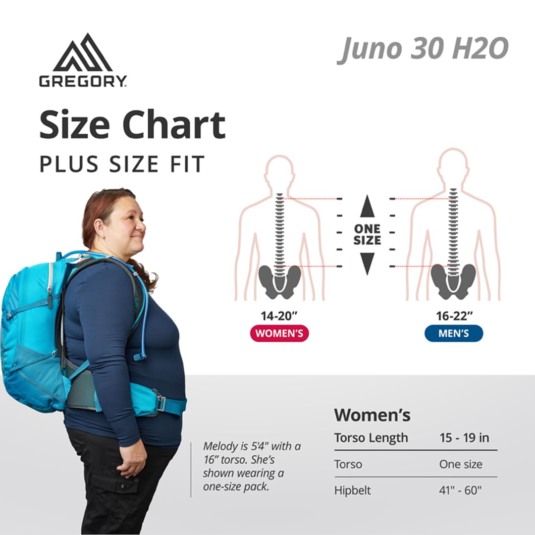 Gregory Mountain Products Women's Juno 30 H2O Hydration Backpack,LAGUNA BLUE : Buy Online at Best Price in KSA