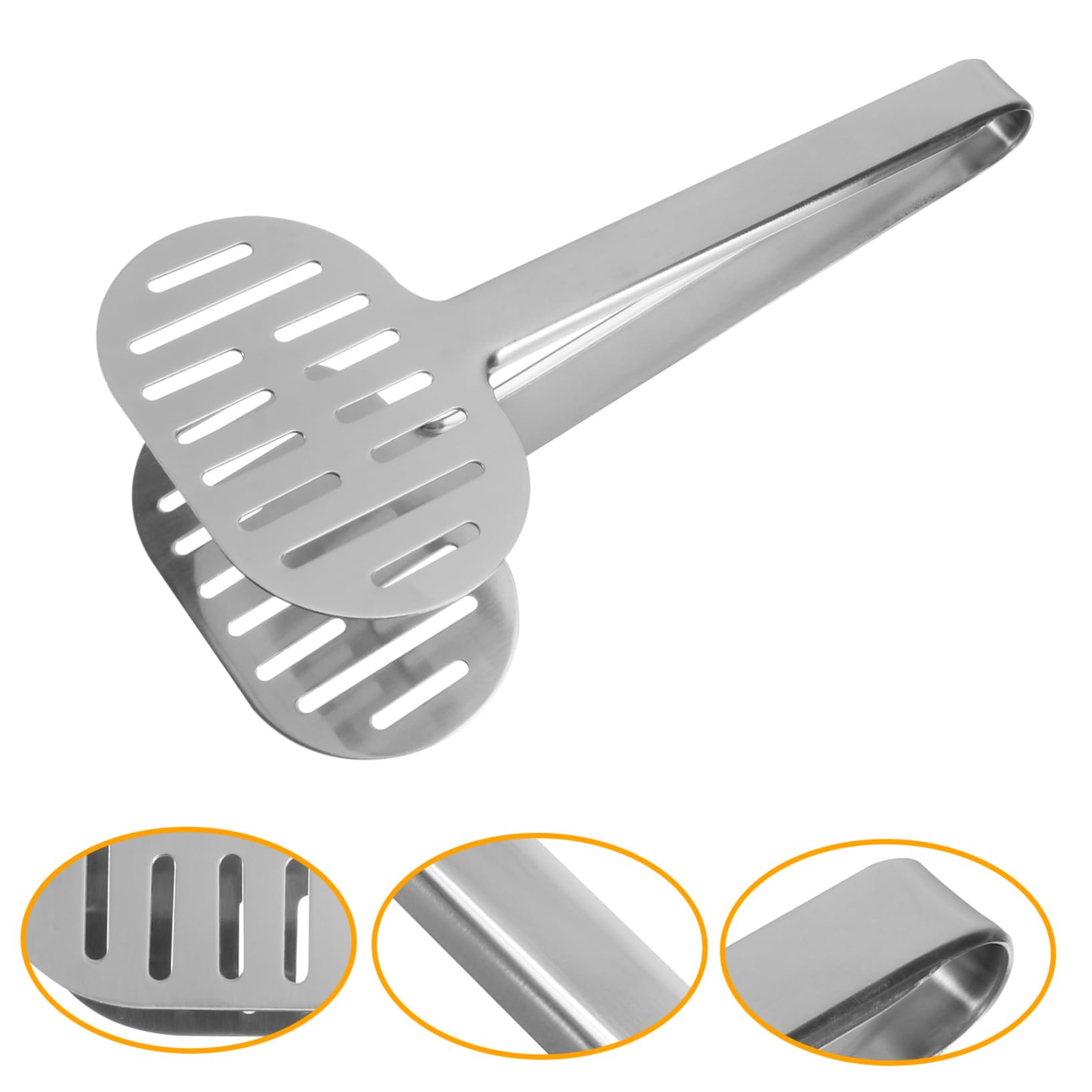 MAGICLULU 3pièces Pince à Nourriture Multifonction Acier Inoxydable Pince Anti-brûlure Pour Buffet Et Cuisine Idéale Pour Servir Burgers Poissons Gâteaux Et Plus