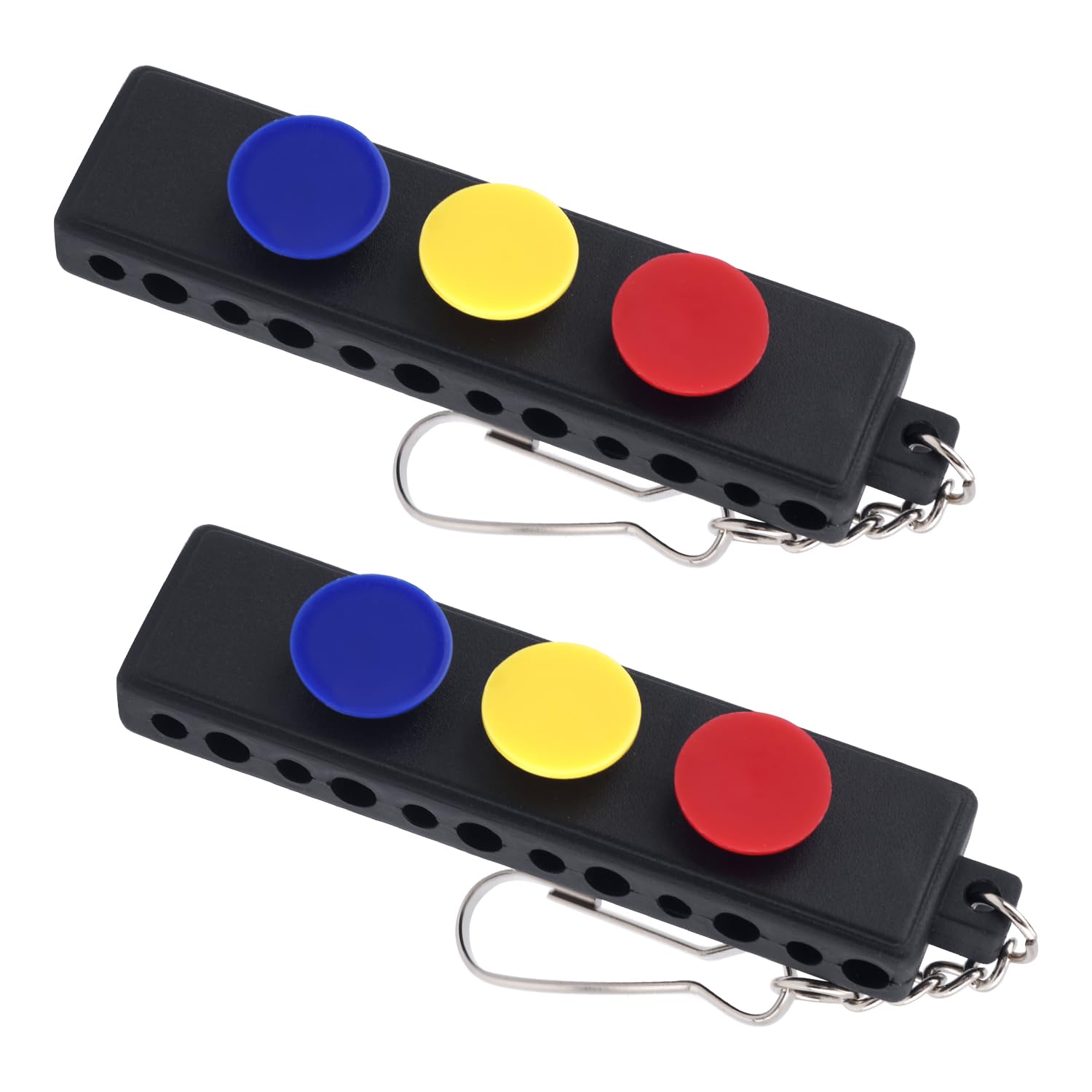 2pcs Golf Tee Holder for Golf Bag, Tees Storage Organizer with 12 Slots & 3 Ball Marker Holes Course Accessories for Men Women Golfers