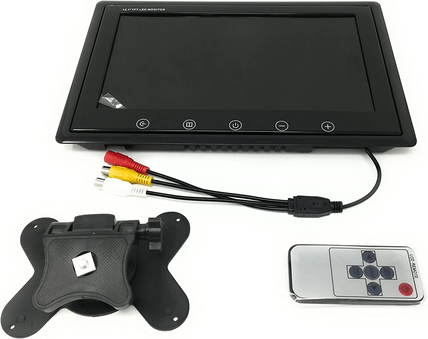 Mini Monitor analogico TFT LED 10" 2 ingressi av1av2 videosorveglianza sorveglianza 12 Volt Alimentatore Incluso