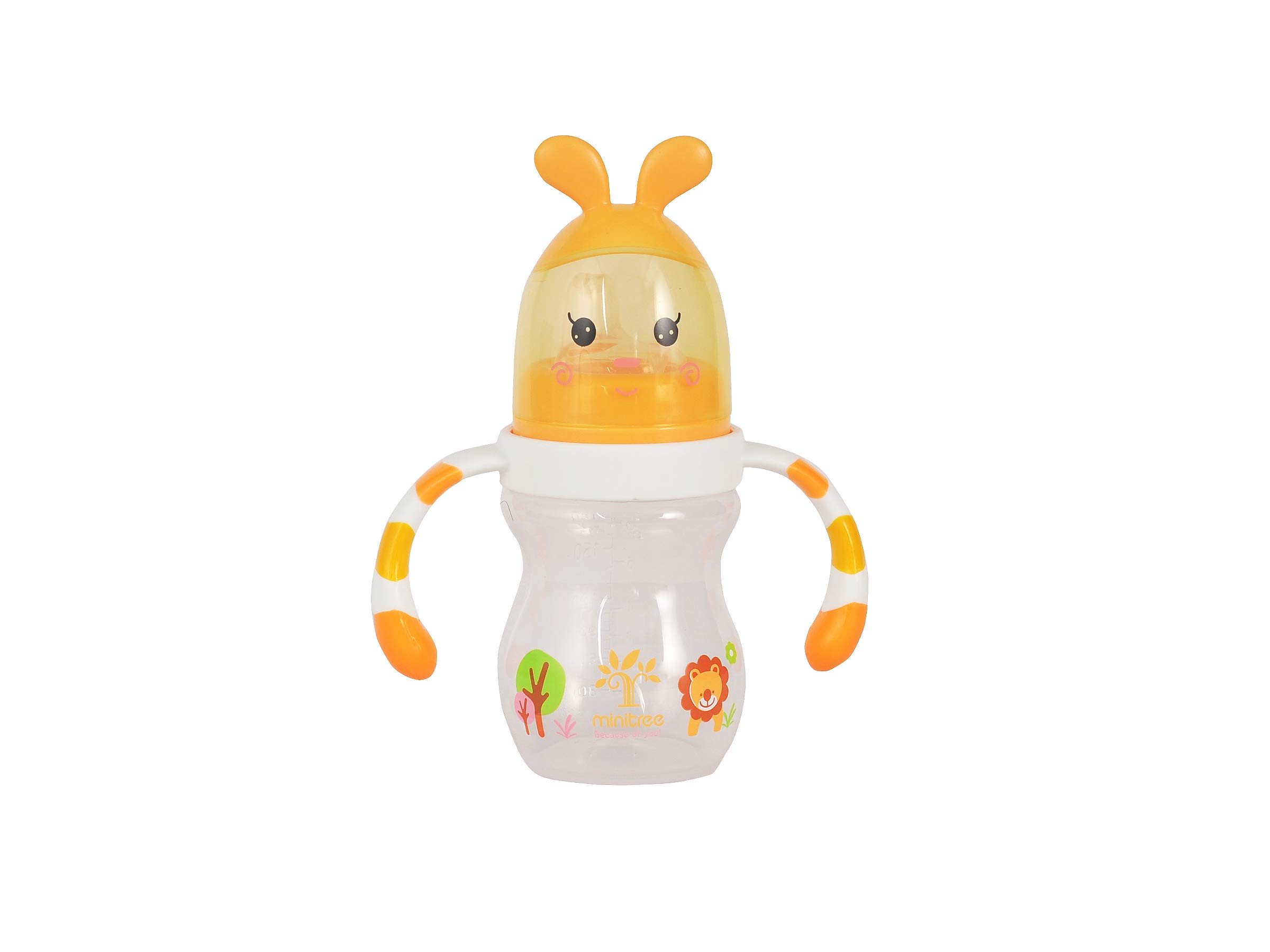 Adore Minitree Learner Sippy Cup,Anti Spill and Soft Silicone Spout,180 ml (Orange)