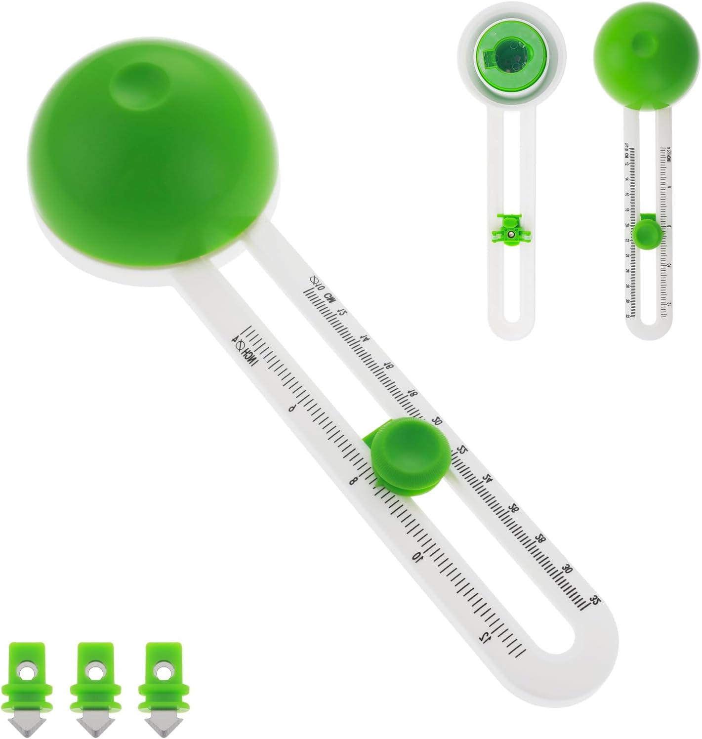 Amabro Circular Paper Cutter with 3 Replaceable Blades, Rotary Craft