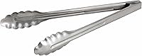 Winco UT-12HT 12-Inch Extra Heavyweight Stainless Steel Utility Tongs with Coiled Spring - Commercial Grade Kitchen Tongs