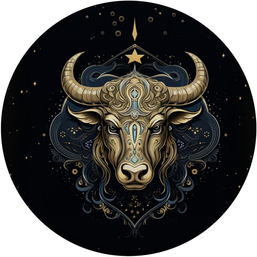 Taurus Astrological Sign Zodiac Design PopSockets Adhesive PopGrip - Image 3