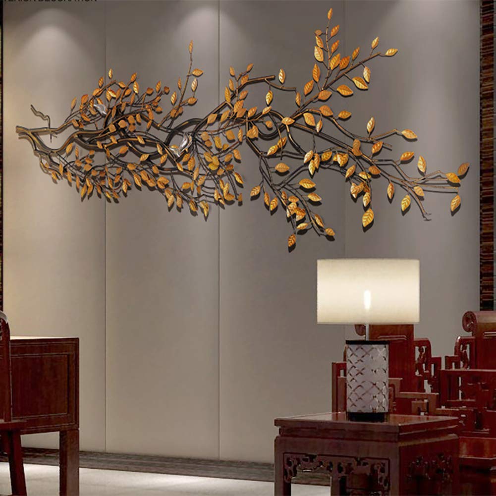 Metalen Wanddecoratie Levensboom Vogels
