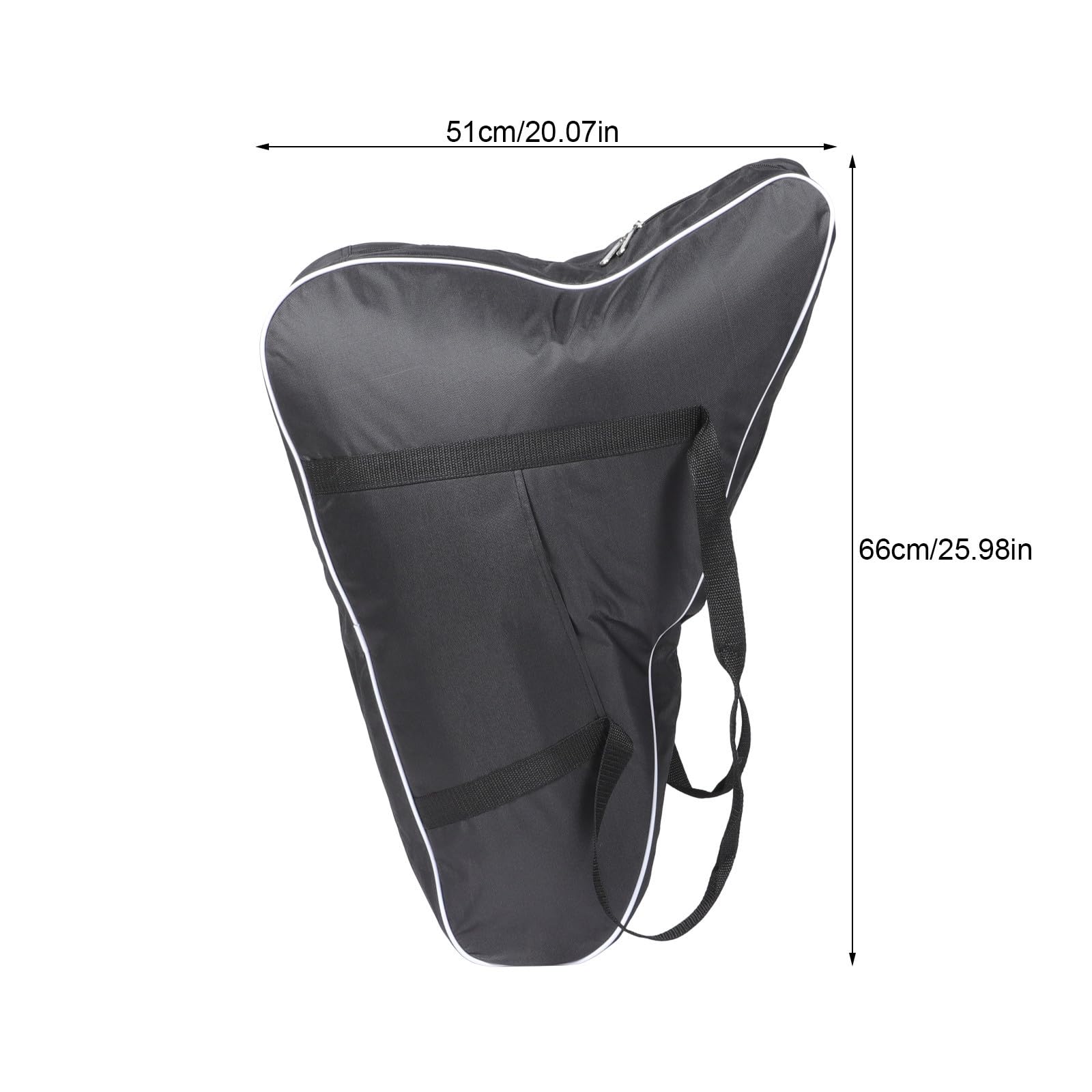 Étui de Transport pour Harpe-lyre en Tissu Oxford Noir, Paquet de Rangement Épais et Rembourré, Pratique et Résistant aux Rayures pour 19 Cordes et 15 Cordes