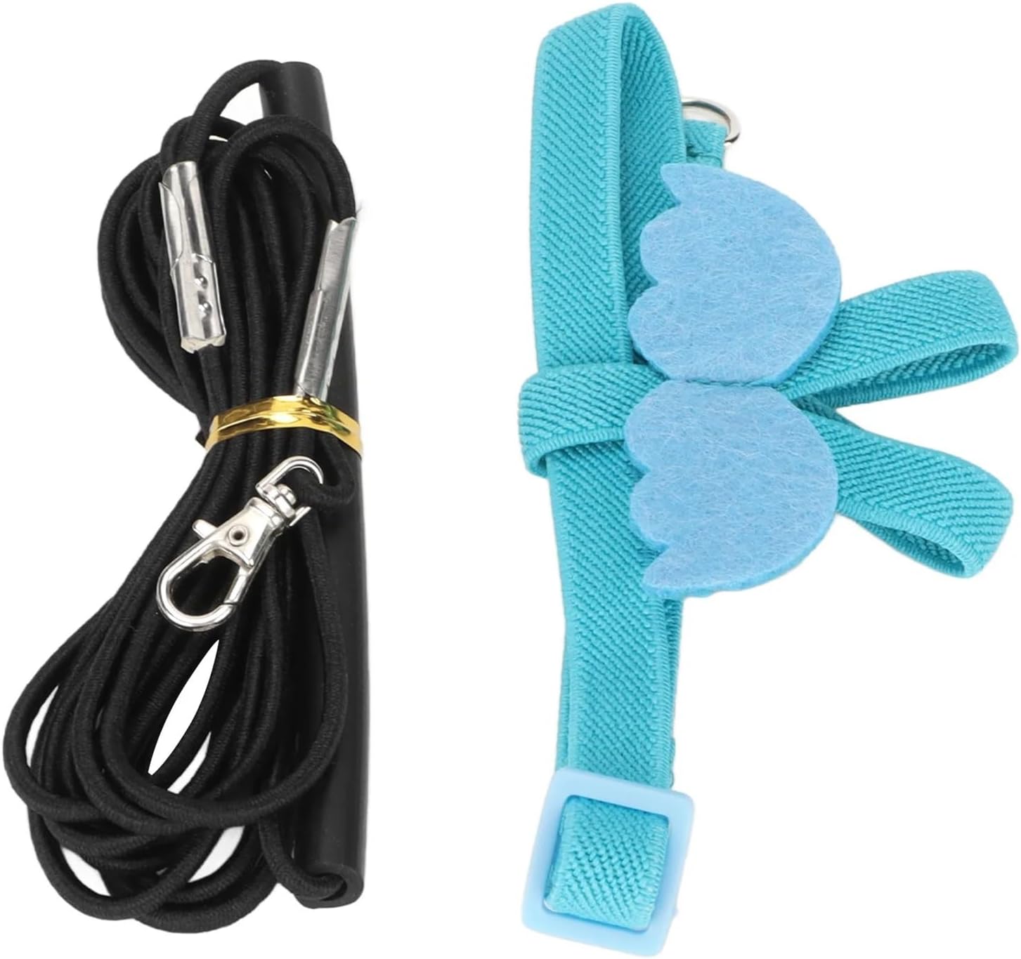 Bird Leash 8pcs Adjustable Elastic Bird Harness Rope - Portable Leash with Cute Wings for Parrot Flying Training