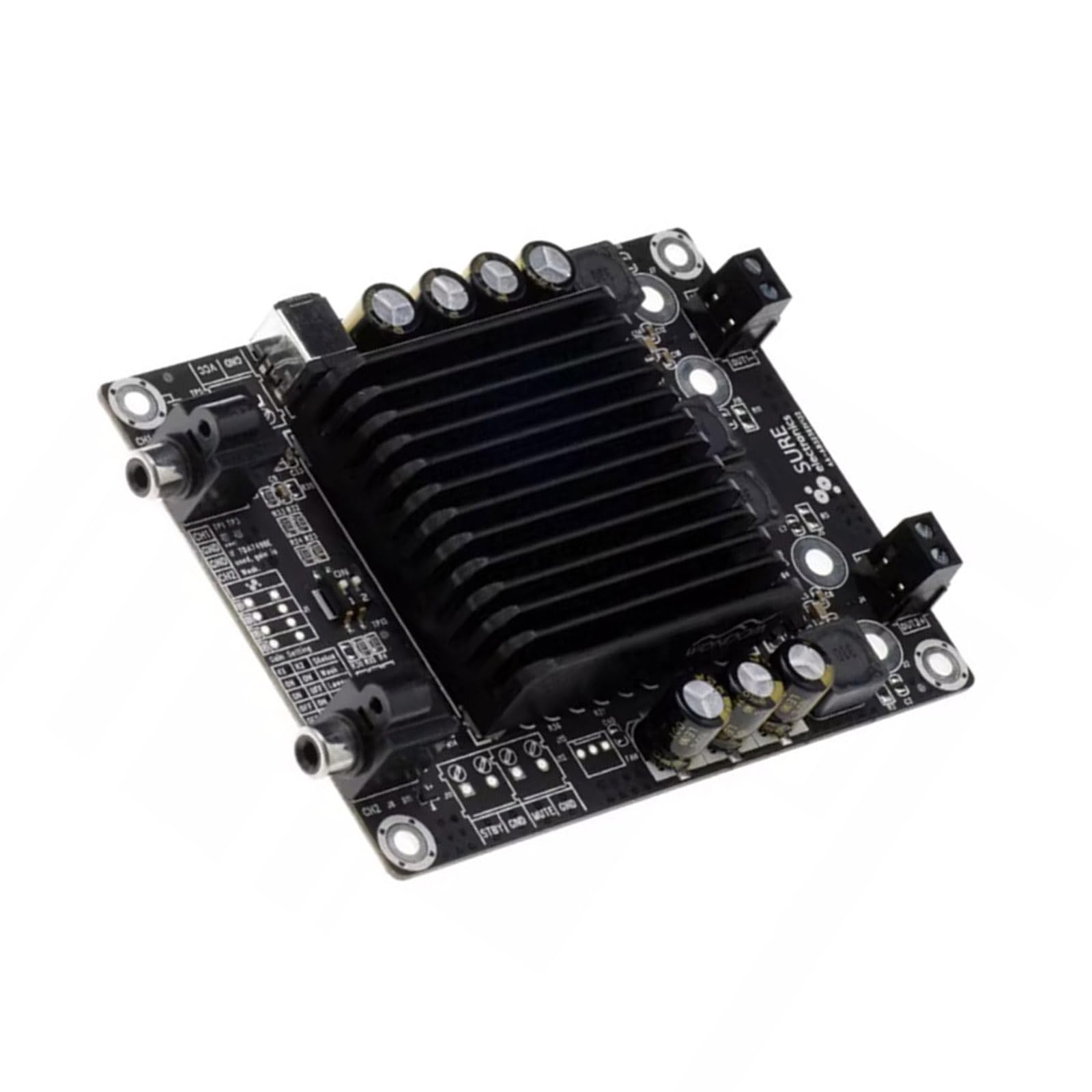 2 schede amplificatori audio digitali a due canali da 25 W di classe D per impianti sonorici e dispositivi commerciali, scheda amplificatore audio classe D per dispositivi portatili