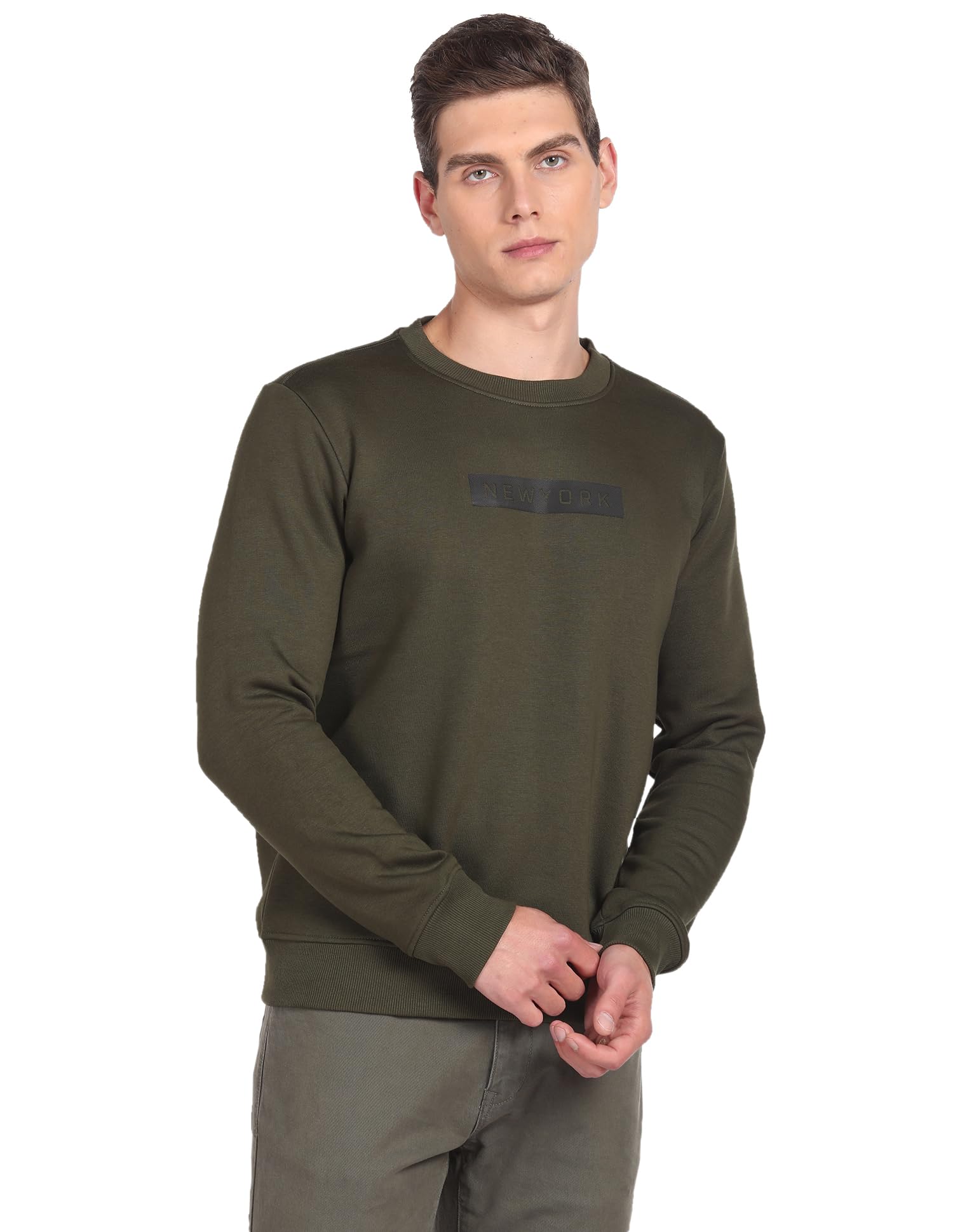 Men's Cotton Round Neck Sweatshirt-image-32