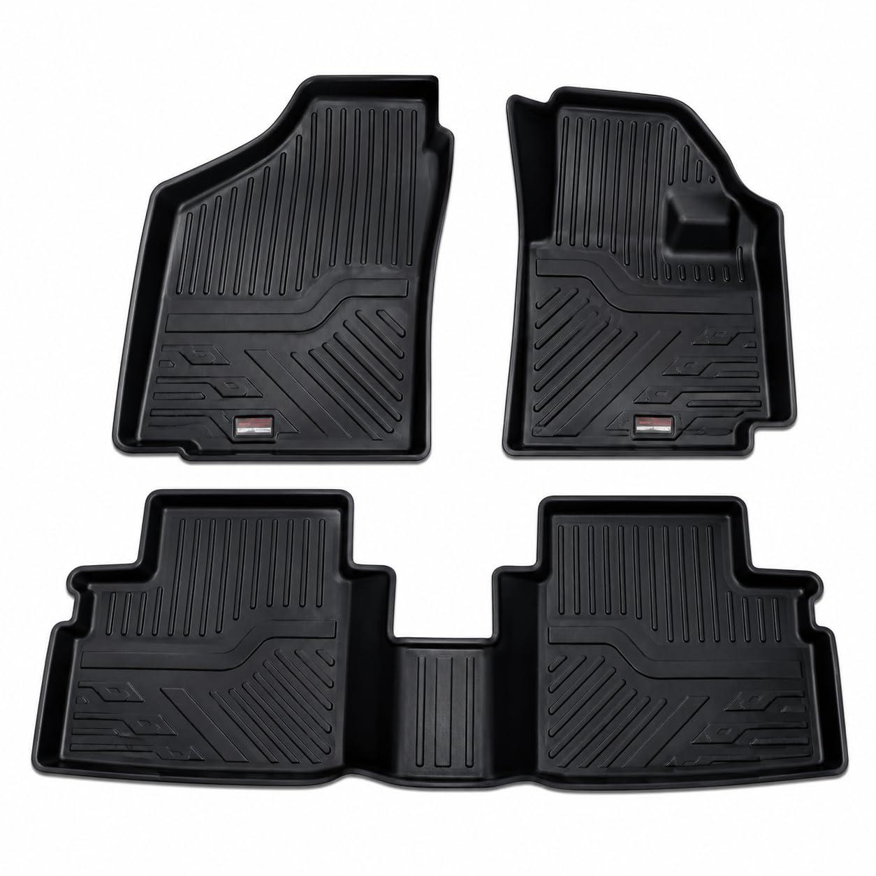 Premium Custom Fit TPE/TPV Car Floor Mat Set Compatible with Maruti Suzuki Wagon R 2019-2025 | Heavy Duty Waterproof TPE Rubber Floor Liners | Anti-Skid All Weather Full Coverage Car Mats Black-image-39