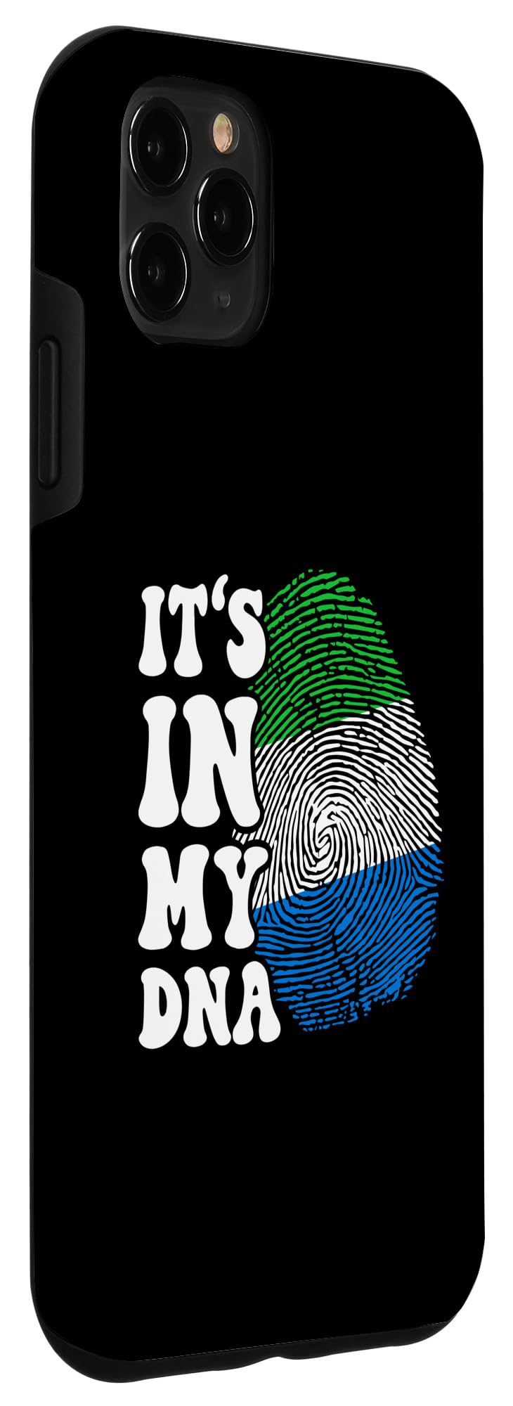 iPhone 11 Pro Max Funny it's in my DNA Sierra Leone flag Fingerprint Case - Image 3