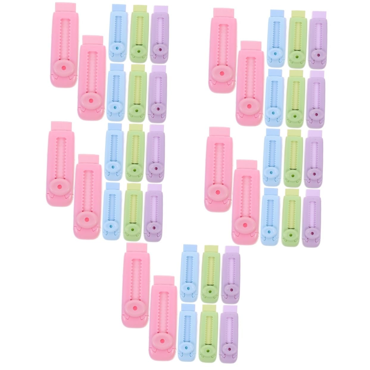 HOMSFOU 5 Ensembles Gomme Télescopique Mécanique École Grand Erasers Rétractables Enfants Gâchis Sans Trace Gommes Rétractables Coulissantes Petites Gommes Multi-usages Abdos 8 Pièces * 5