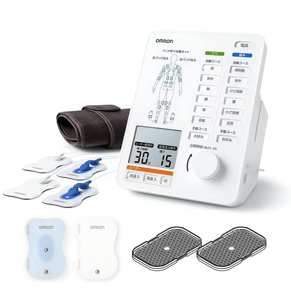 오므론 저주파치료기(전기치료기) HV-F5500 히터?서포터 부착 교환용 옵션 세트(HV-KSPAD HV-KSPAD-EHOLD)
