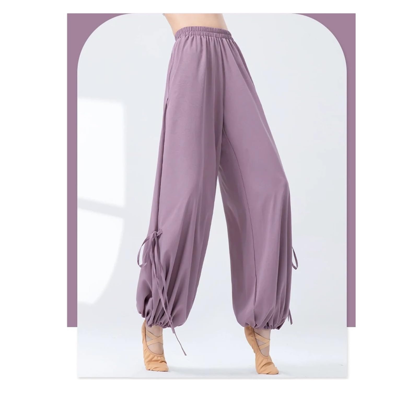 Pantalones de Danza Moderna Pantalones de Danza Moderna for Mujer, Pantalones Largos con Cintura elástica, Trajes práctica clásica, Ropa Informal Diaria Yoga para el Escenario