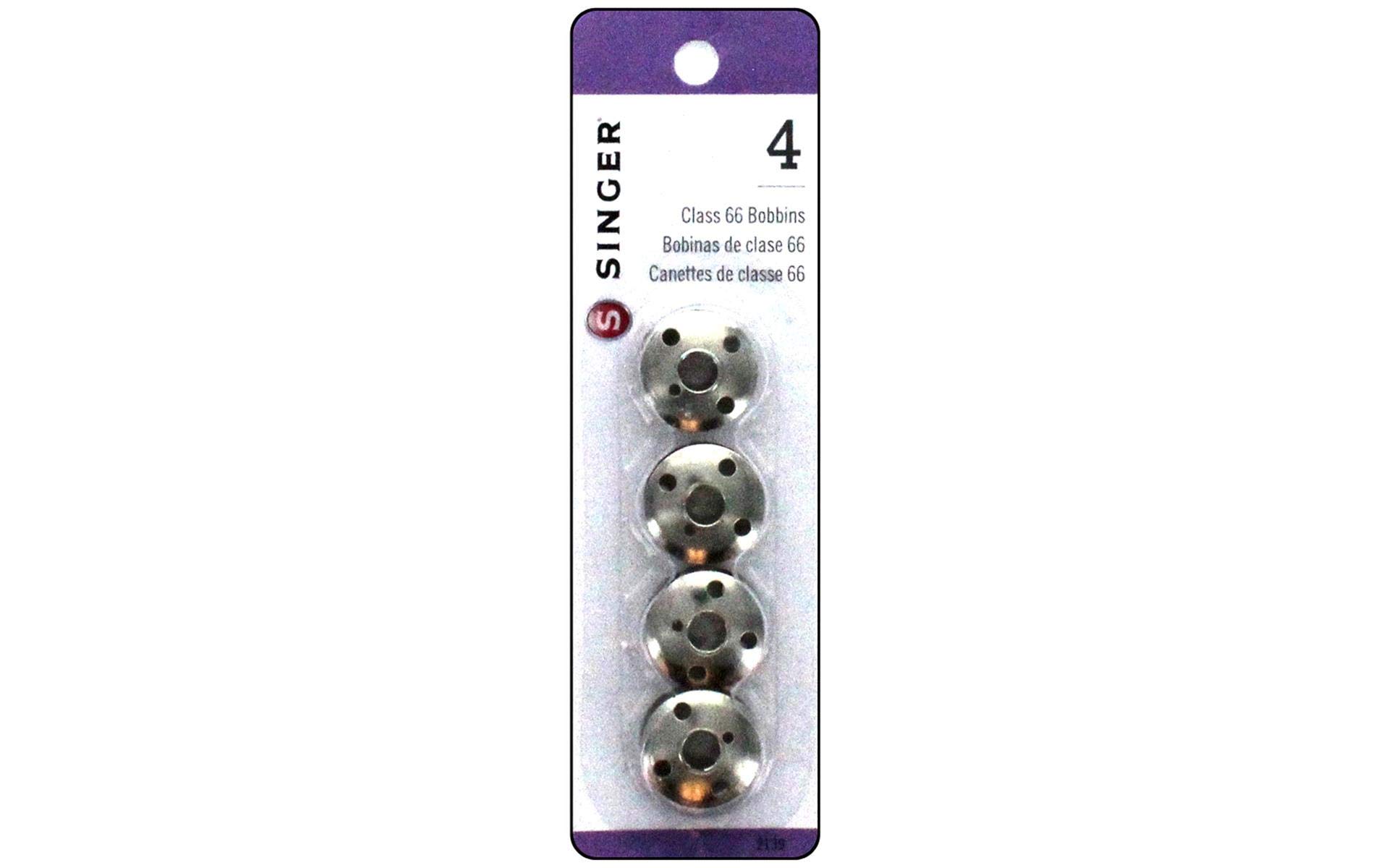 Singer Metal Class 66 Bobbins-4/Pkg
