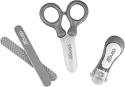 Kit Manicure Infantil Cinza, Clingo, Cinza