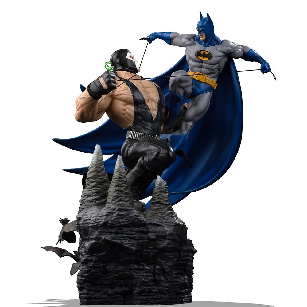 Iron Studios Figurine de collection Batman vs Bane – DC Comics – Échelle artistique 1/10 en résine polystone multicolore 59 cm