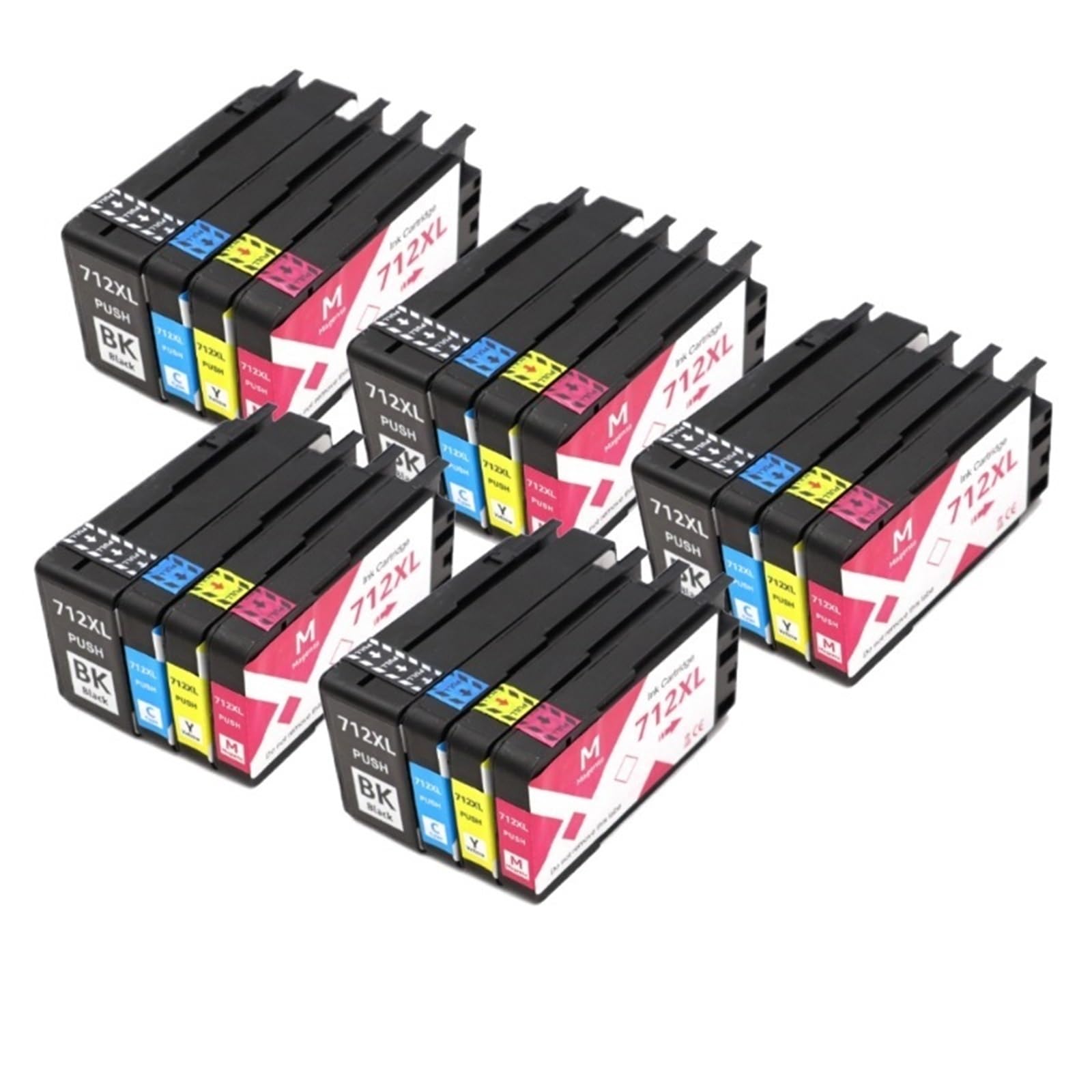 1-5set Cartouche Encre 712XL Compatible avec HP DesignJet T650