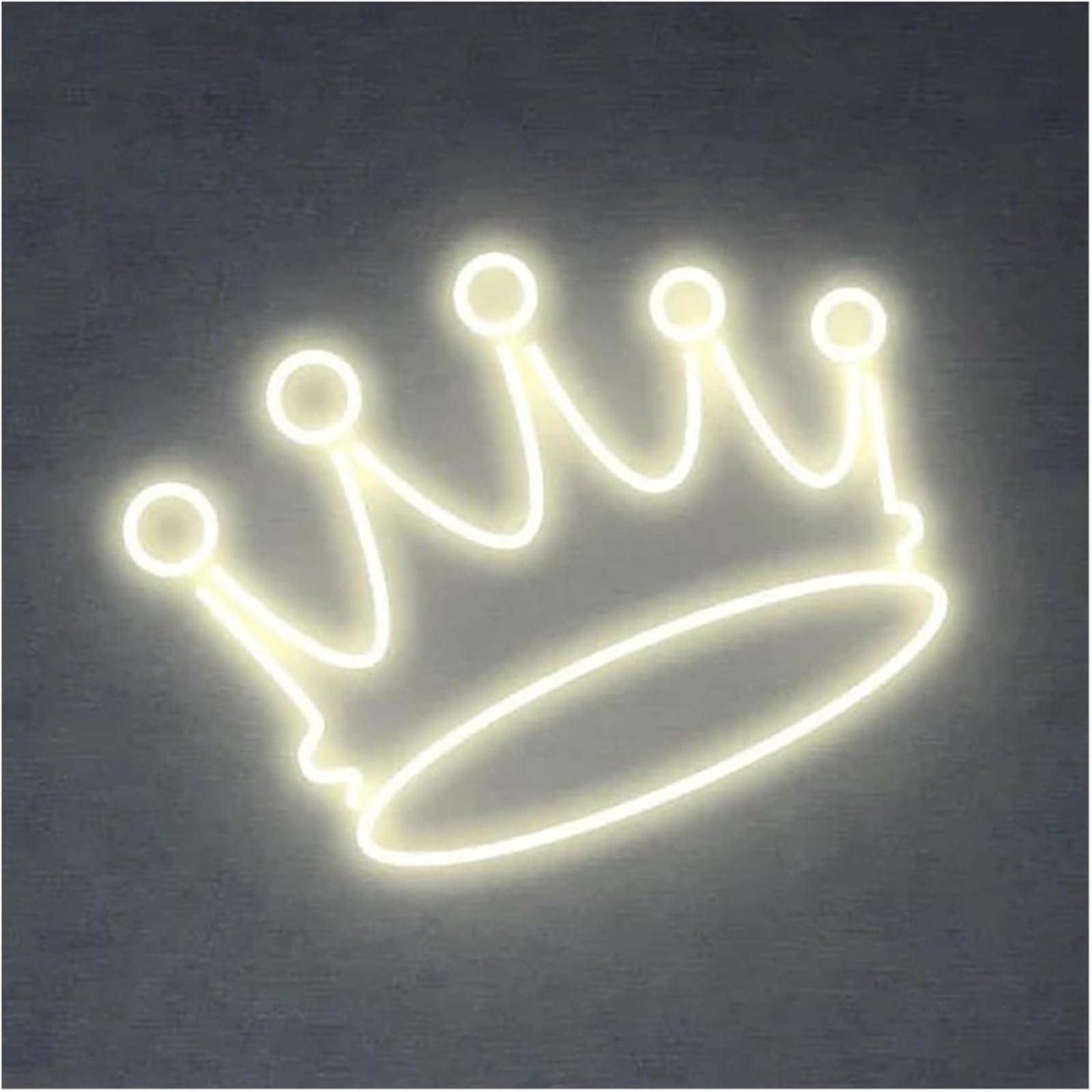 Wexxaii neon Light Sign Soothing Atmosphere Lamp for Crown Neon Sign Light for Wedding Engagement Birthday Party(D)