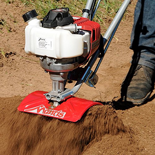 Mantis 7940 4-Cycle Gas Powered Cultivator, red & 3333 Power Tiller Plow Attachment for Gardening Mantis 7940 4-Cycle Gas Powered Cultivator, red & 3333 Power Tiller Plow Attachment for Gardening