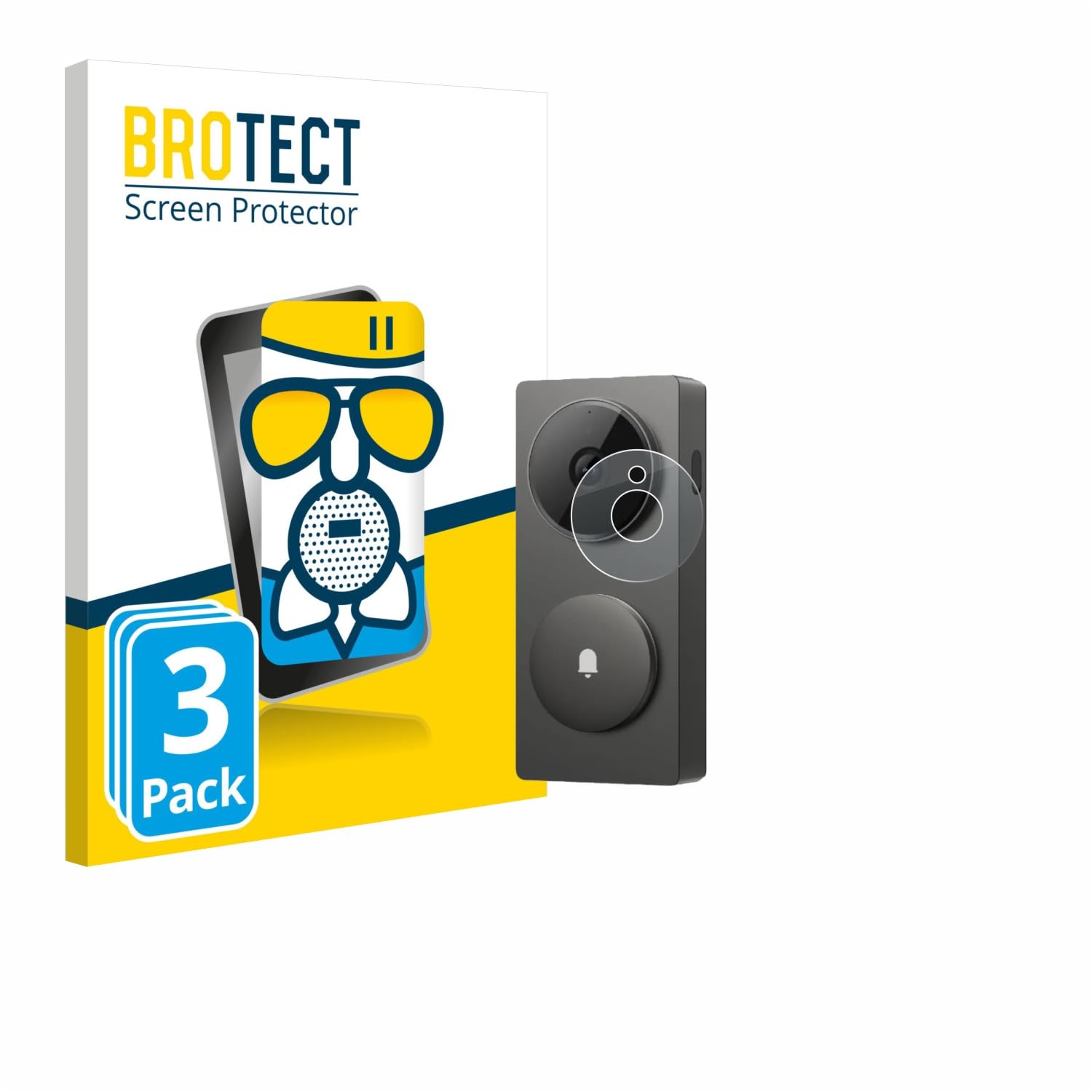 BROTECT BROTECT Entspiegelungs Schutzglas für Aqara Hub G410 (3 Stück) Schutzfolie Panzer Folie Glas Matt [Extrem Kratzfest 9H, Anti-Reflex]