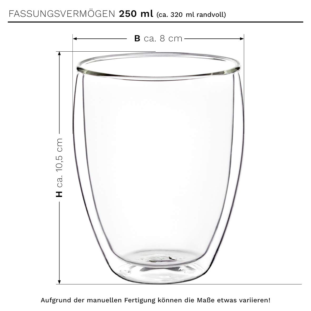 Creano Teeblumen Mix - Geschenkset Erblühtee mit Glaskanne & 2x 250ml Thermogläser - Weißer Tee (in 6 Sorten)
