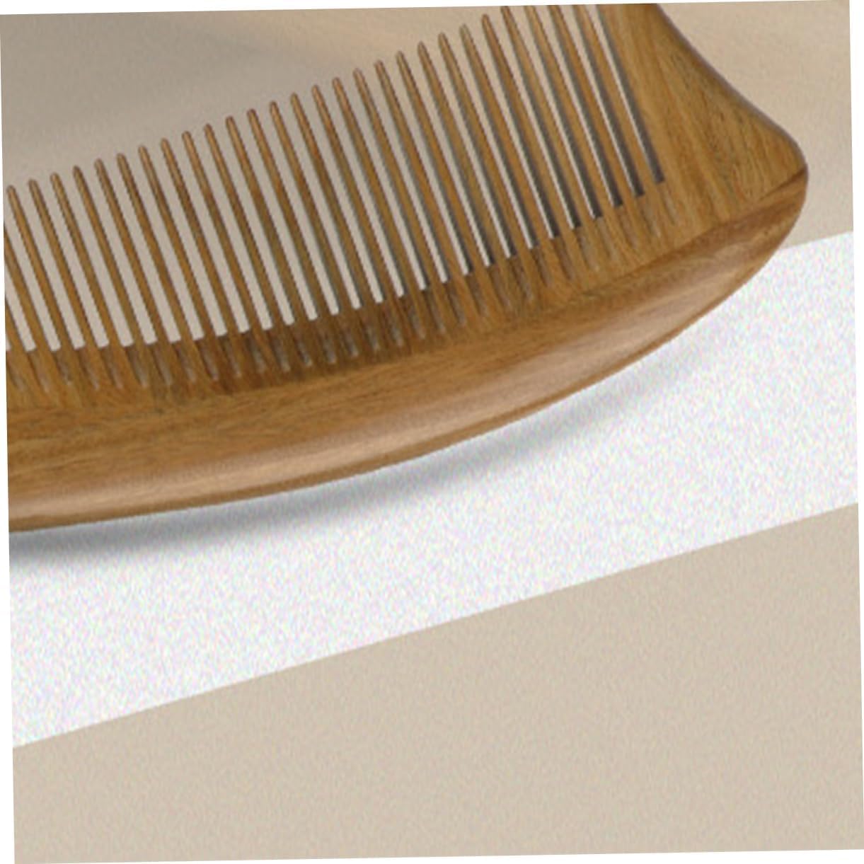 Drewniany grzebień, Drewniany grzebień z drzewa sandałowego Bambusowy fryzjerski(Light Brownx2pcs,22 * 5.6 * 1)