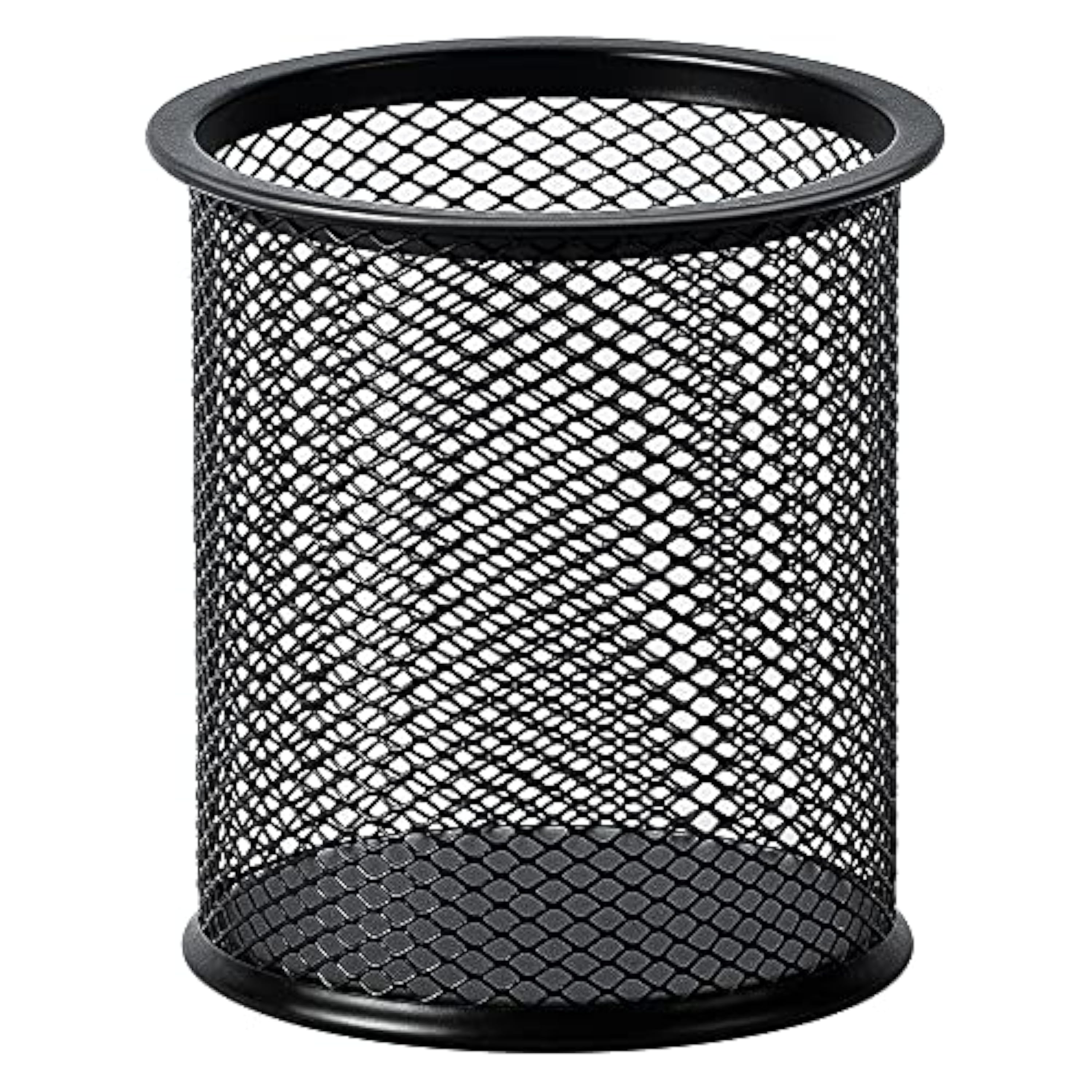 Amazon Basics Recipiente para bolígrafos de malla metálica, negro