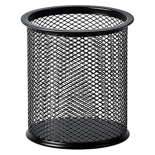 Amazon Basics Recipiente para bolígrafos de malla metálica, negro | Ya disponible en tu tienda friki favorita! En mundofriki.es!