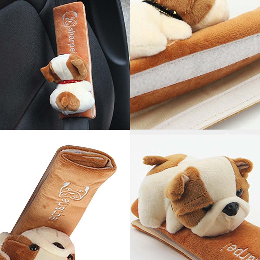 Goodivery ® 2 Stuks Gordelkussens Voor De Auto, Bekleding Voor Zitgordel In De Auto Zachte Veiligheidsgordel Schouderbekleding Bescherming Voor Zitgordel Voor Kinderen En Volwassenen