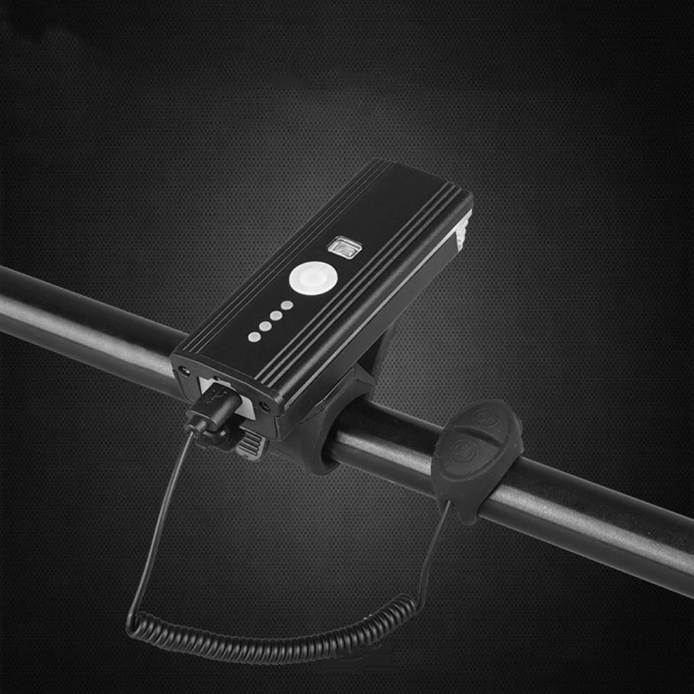 Faro Anteriore per Bicicletta Ricaricabile Tramite USB, 350 Lumen, Impermeabile, Ideale per Bici da Strada, Mountain Bike e da Città.