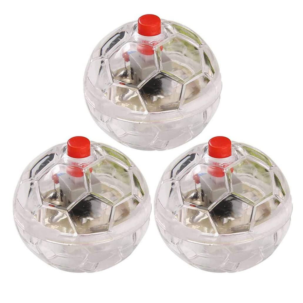 VONGLYHOO 3Pcs Ghost Touch Activated Flashing Balls,Light Up Ball,Motion Light Up Cat Dog Balls,Paranormal Equipment Pet Balls Toy