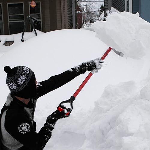 Miniatura 6 de Jiozermi 2 palas de plástico con mango D de agarre en D, mango de pala de 1.26 pulgadas de diámetro interior, mango de pala para herramientas de