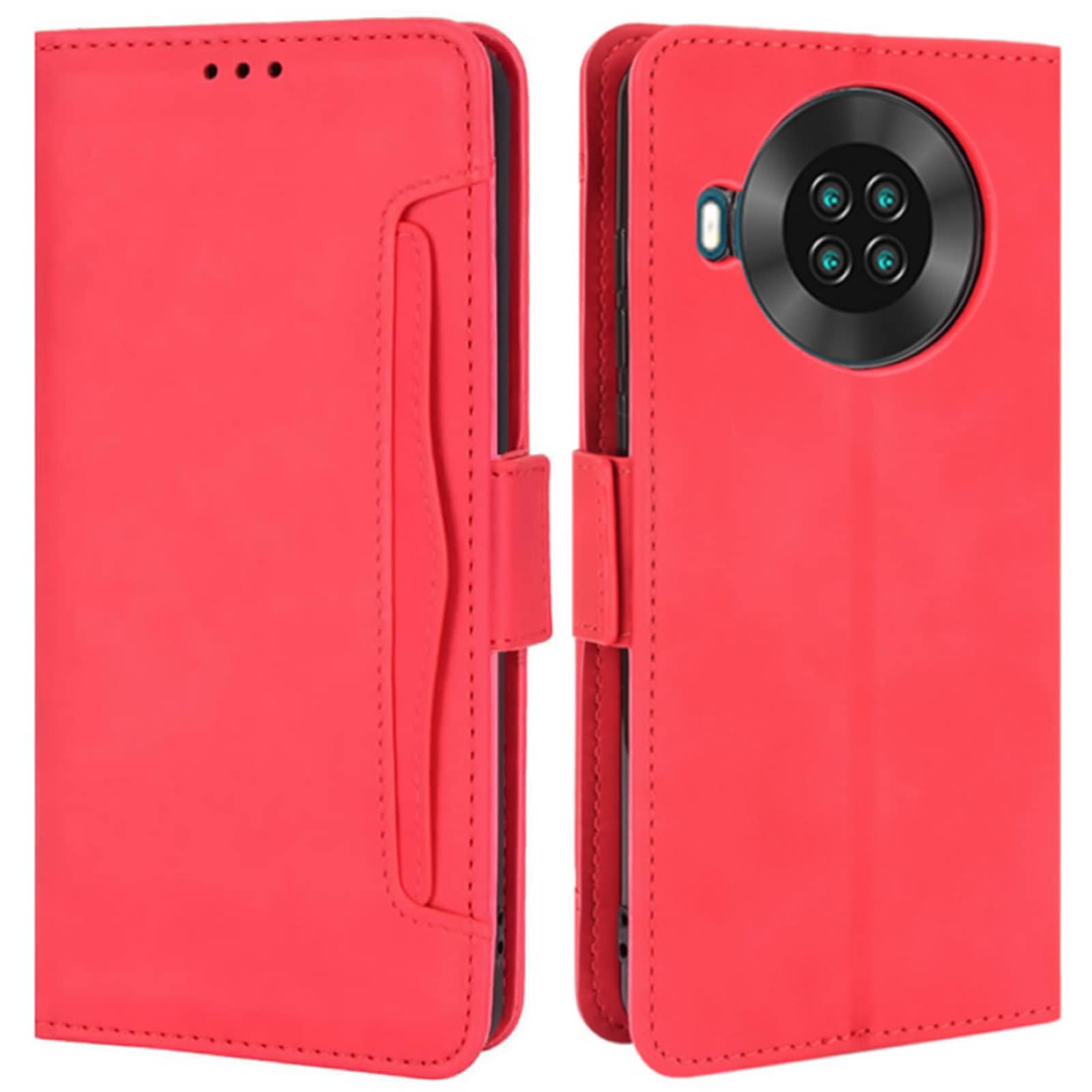 Cover Portafoglio In Pelle PU Per CUBOT Note 20 - Custodia Con Chiusura Magnetica E Slot Per Schede - Design Lupo - 2