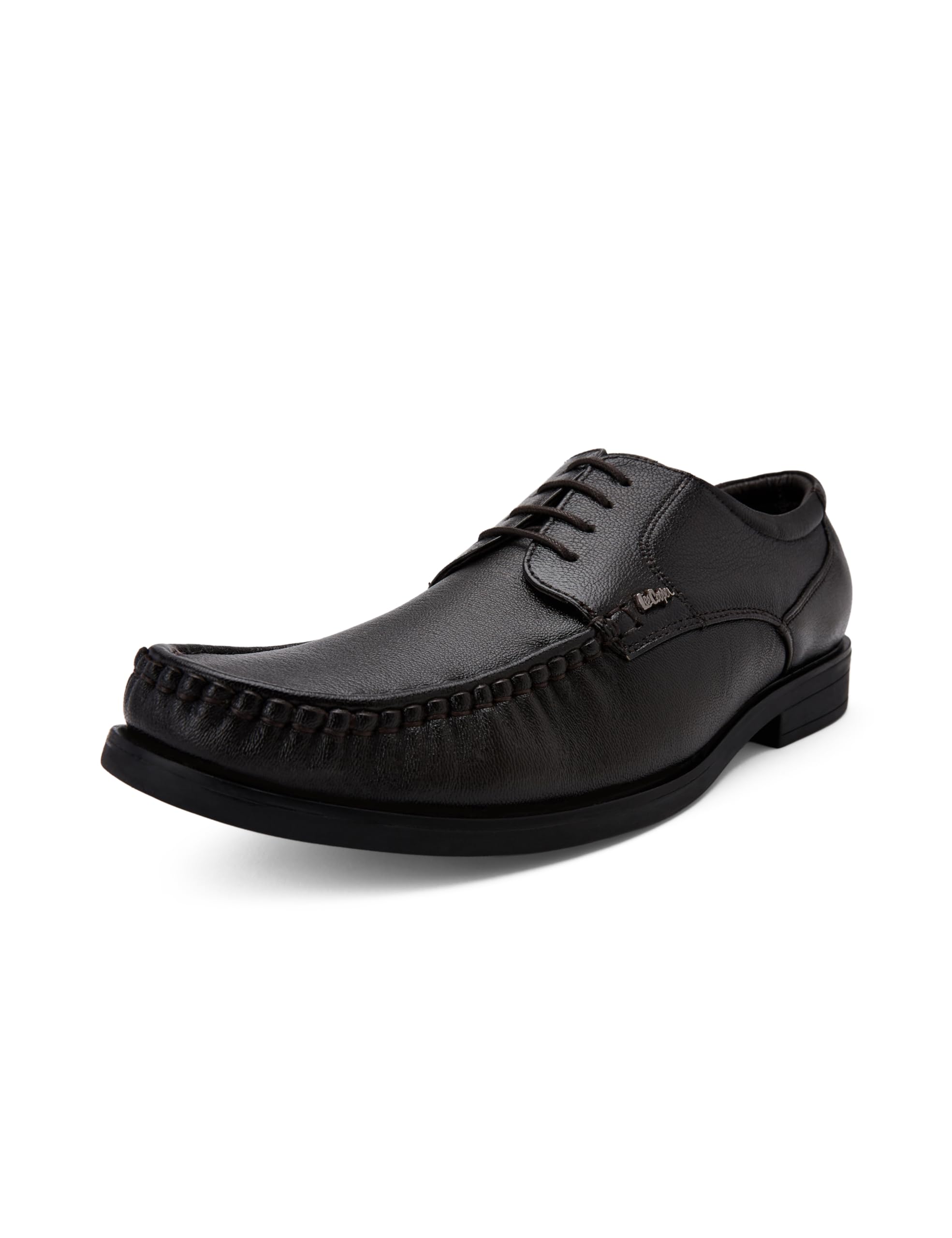 LC2131B3R Men's Leather Derby Formal Shoes | Lightweight, Comfortable & Stylish Lace-Ups for Office, Business-image-19