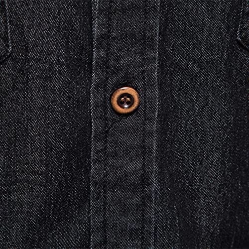 Camisa vaquera resistente de manga larga que soluciona la rigidez del denim 3