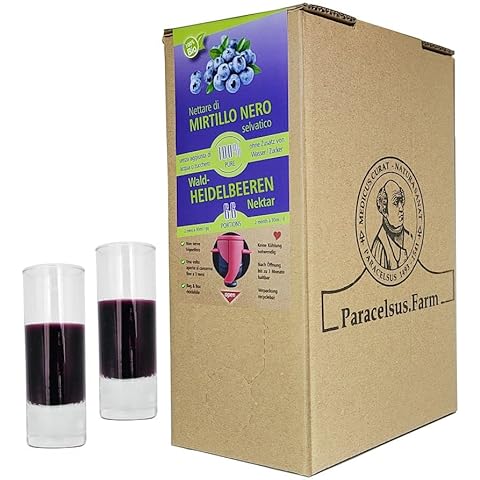 HEIDELBEERSAFT 100% DIREKTSAFT DER WALDHEIDELBEERE - BLAUBEERSAFT AUS WILDWUCHS - MUTTERSAFT PÜREE - OHNE ZUCKER - HERKUNFT SCHWEDEN - PARACELSUS FARM Cover