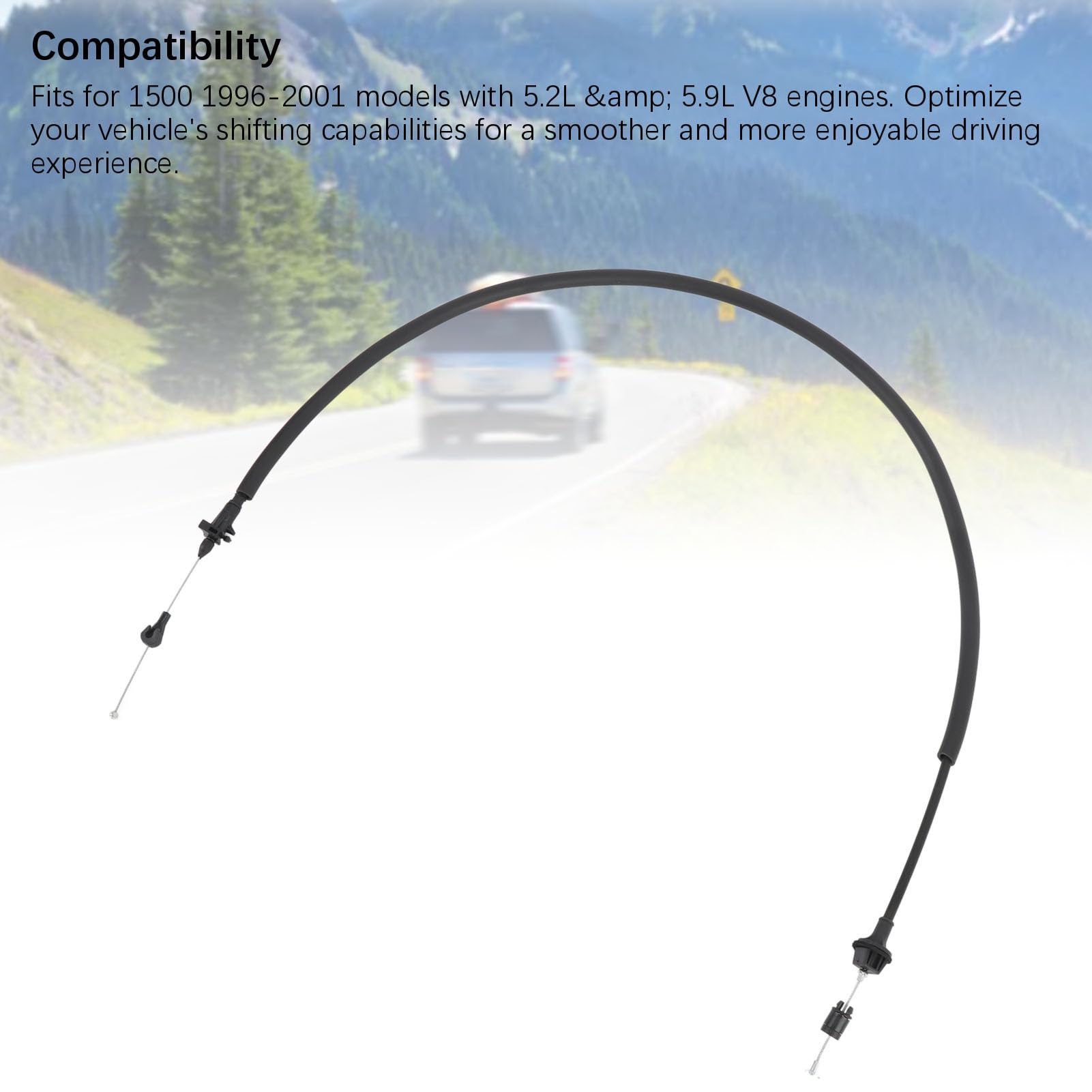 Cable del Acelerador para 1500, Se Adapta a 1996-2001 con Motor V8 de 5,2 L y 5,9 L, Optimiza los Cambios y el Control para una Experiencia de Conducción Suave, Diseño de Alta
